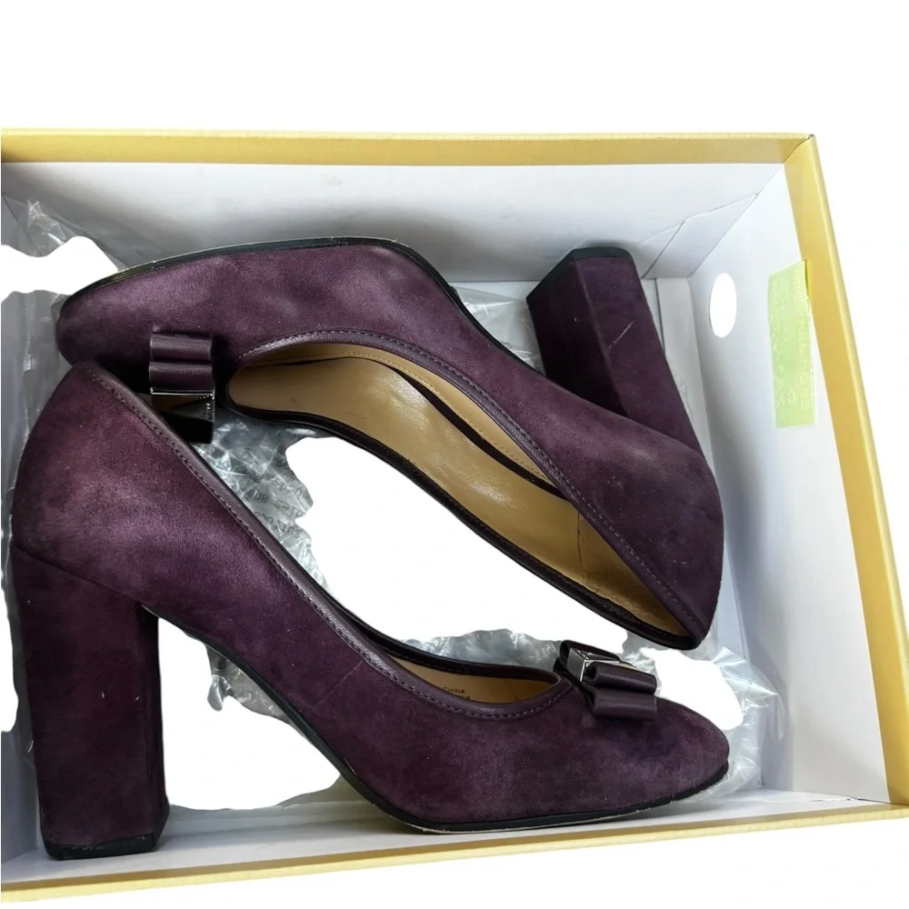 Michael Kors Deep Purple Suede Heels